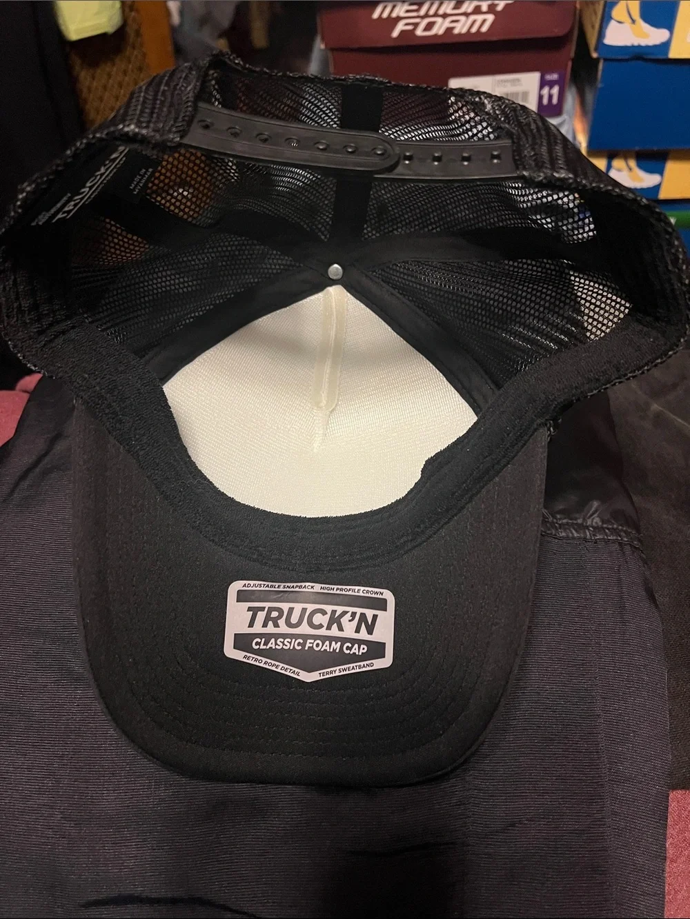 CASSETTE REWIND BAND TRUCKER HAT NWT